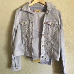 Michael Kors denim lavender pant and jacket set